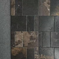 Dalles de pierre calcaire naturelle directement de l'usine, haute résistance, carreaux élégants pour revêtements de sol et murs intérieurs