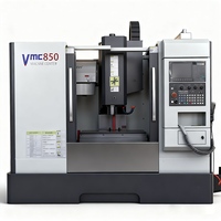Centre d'usinage CNC vertical de haute précision VMC850 à 3 axes avec commande Fanuc et changeur d'outils automatique, fabrication chinoise