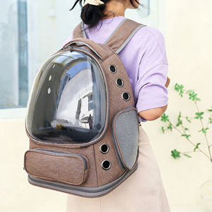 Kişiselleştirilmiş Şık Taşınabilir Nefes Alabilen Oxford Kumaşlı Şeffaf Pencereli Evcil Hayvan Sırt Çantası (Dış Mekan Kullanımı İçin) - Product Image 5
