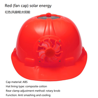 Casque de sécurité à énergie solaire, casque de chantier anti-choc à double charge solaire