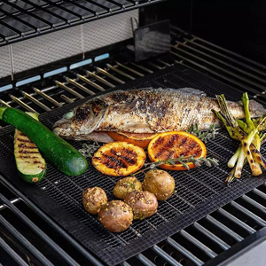 แผ่นตาข่ายย่างบาร์บีคิวแบบไม่ติดกระทะ ปี 2023 ใช้ซ้ำได้ - Product Image 6