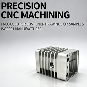 Boîtier de dissipateur thermique en aluminium usiné CNC OEM avec cavité interne, collecteur à ailettes usiné sur mesure de précision et boîtier électronique - Product Image 1