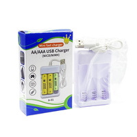 Pengisi Daya Baterai NiCd USB 3 Slot Grosir 1.2V Universal AA AAA untuk Mainan Remote Control