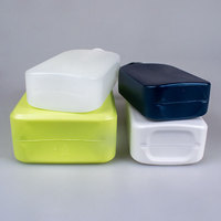 Bouteilles de savon liquide en plastique HDPE écologiques personnalisées en gros, bouteilles de nettoyant pour le visage avec pompe, bouteilles de lotion carrées de 150 ml