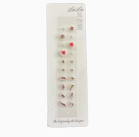 Populaire Bijou d'oreille décoratif pour acupression, Outil d'acupression auriculaire, Graines auriculaires colorées portables pour massage des points d'acupuncture