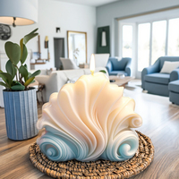 Bougie de luxe faite à la main Sea Shell Art nouveauté parfumée pour Noël Pâques Nouvel An chinois