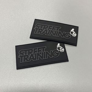 Custom 3D Soft PVC Hat logo Heat Embossed Custom PVC Tactical Rounded Pvc <b>Patches</b> Rubber <b>Sew</b> <b>on</b> <b>Patches</b> for Garment - Product Image 3