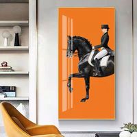 Grand animal moderne cheval toile peinture image décorative personnalisée diamant peinture 3D art mural