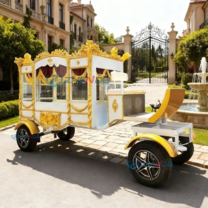 Customizable White Funeral Hearse Ornate Royal Electric /Horse-drawn Carriage - Product Image 3