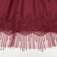 Tissu en fil fantaisie polyester-coton, matière textile douce et respirante pour robes et vêtements décontractés, en stock dans le Zhejiang