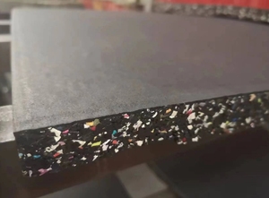 Phòng tập thể dục sàn cao su Mat Barbell khu sức mạnh Mat nhựa cách âm quả tạ đệm sàn thể thao - Product Image 5