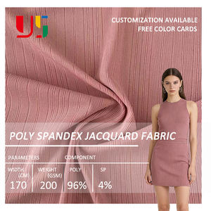 Tela Jacquard 100% Poliéster, Color Rosa, Transpirable, para Vestidos, Bolsos y Abrigos de Invierno para Niñas - Product Image 1