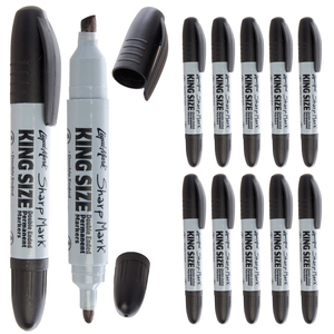 Marqueur permanent noir à double pointe Jumbo - Product Image 6