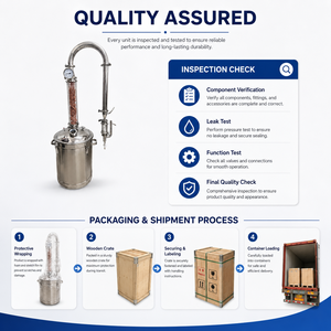 Distillatore di Oli Essenziali ad Alta Stabilità 50L-500L, Attrezzatura per Distillazione per Piccola Estrazione Domestica di Oli Essenziali - Product Image 6
