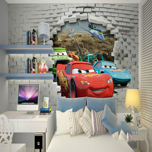 Carta <span class=keywords><strong>da</strong></span> Parati 3D con Auto Cartoon, Impermeabile e Antistatica, Murale Personalizzato per Camerette di Bambini, Asili e Ragazzi, Sfondo Anime per <span class=keywords><strong>Parete</strong></span> del Letto - Product Image 4