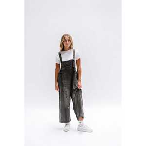 ชุดเอี๊ยมยีนส์ขากว้างสำหรับผู้หญิงชุดแฟชั่นแนวเรโทรลำลองสวมใส่สบายแนวยุโรปอเมริกัน - Product Image 6