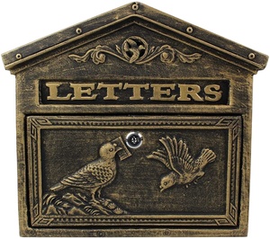 Raffiné à l'<span class=keywords><strong>ancienne</strong></span> cour Villa en fonte d'aluminium Rural rétro boîte <span class=keywords><strong>aux</strong></span> lettres fer Art suspendu mur avec serrure boîte à messages - Product Image 5