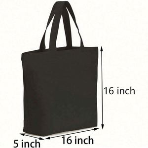 Wholesale Custom Print Logo Cheap Reusable Shopping Bags <b>Plain</b> White Blank Cotton <b>Canvas</b> Tote Bag With Customized - Product Image 2