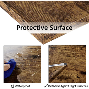 โต๊ะเล่นเกมรูปตัวแอลท้องฟ้าขนาด50.8x18.1x28นิ้วโต๊ะสำนักงานในบ้านที่แข็งแรงพร้อมขาตั้งและพื้นที่เขียนขนาดใหญ่ - Product Image 2