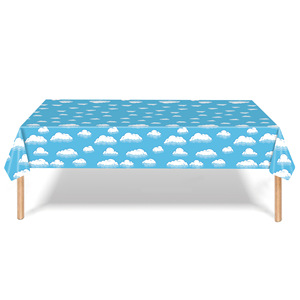 Blue Sky White Clouds Table Decoration Set Disposable Birthday Party Supplies For Children 2-4 Years - Product Image 1