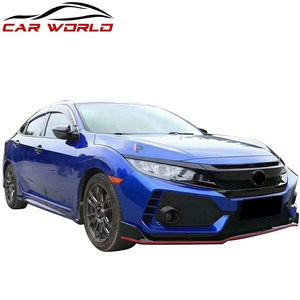 Kit carrosserie pour voiture 2016-2020, nouveau style TYPER, pare-chocs avant, pare-chocs arrière, jupes latérales, lèvre avant, échappement, en matériau PP - Product Image 3