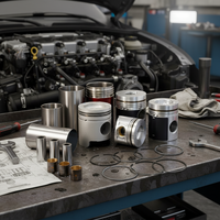 M102/A KS93968 600/M102 E23 980/982/985/M102 E23 981/987 pour MERCEDES-BENZ, piston en alliage d'aluminium 4 cylindres, service OEM/ODM 1