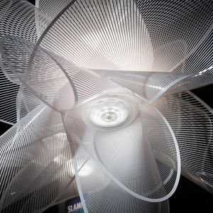 İskandinav modern tasarımcı petal kuğu şekli beyaz siyah yatak odası tavan lambası basit yaratıcı tavan lambası - Product Image 4