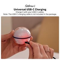 Veilleuse LED Intelligente à Chargement USB-C, Gradation Continue, Contrôle par Induction, Design Minimaliste en ABS, Éclairage Ambiant Portable pour Chambre
