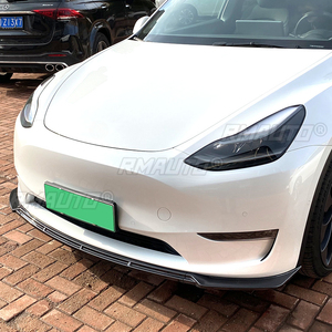 <b>For</b> Tesla Model Y Body Kit Front Bumper <b>Diffuser</b> Front Bumper Splitter Spoiler Lip <b>for</b> Tesla Model Y <b>Car</b> Accessories - Product Image 3