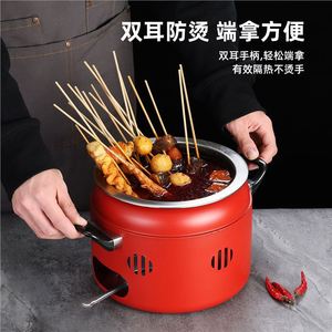 Mini Hot Pot Skewer Set 1L Gas Powered Commercial Cooking Equipment Easy Cleaning Biofuel Compatible Outdoor Use - Product Image 2
