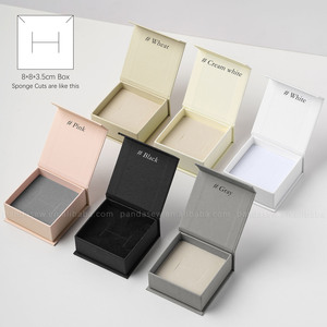 PandaSew Custom Logo Luxury Magnetic Closing <strong>Gift</strong> Cosmetics <strong>Earrings</strong> Necklace Rings Packaging Jewelry <strong>Box</strong> - Product Image 4