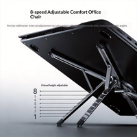 Nouveau support magnétique pour téléphone en alliage d'aluminium, 360° °   Support universel rotatif et réglable pour ordinateur portable, tablette, trépied de voyage