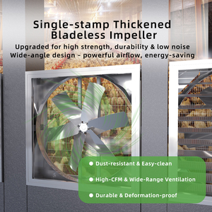 Biến tốc độ gia cầm quạt thông gió Wall Mount box loại công nghiệp máy vắt gia cầm nhà kính Quạt thông gió - Product Image 4