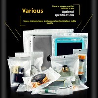 Film nacré blanc Yin Yang os sac Transparent PE plastique Ziplock câble de données emballage coque de téléphone sac