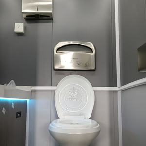 ZZKNOWN Toilette mobile de luxe avec cabine de douche et lavabo pour mariages et campings - Product Image 2