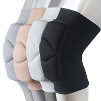 Genouillères épaisses en éponge, antidérapantes, respirantes, stabilisatrices, protectrices pour le kickboxing, le MMA, le volley-ball, la danse, le yoga et l'entraînement