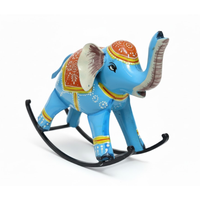 Elefante de Hierro Artesanal Ecológico, Adorno Decorativo de Diseño Moderno para Sala de Estar, Dormitorio u Oficina, Ideal para Regalo