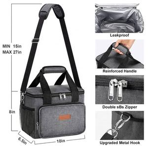 Sac isotherme portable pour livraison de repas, étanche, souple, imprimé sur mesure, avec sangle réglable – Vente chaude usine - Product Image 2