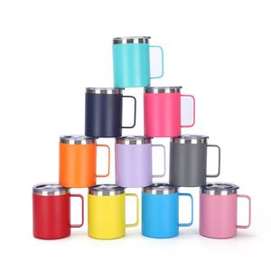 Mug isotherme générique de 12 oz/14 oz avec poignée, en acier inoxydable 304, pour café et eau, pour la maison et le bureau - Product Image 1