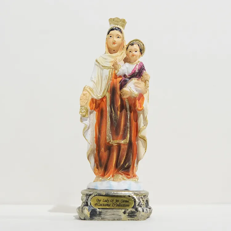 Fábrica de China, artículos religiosos de la Virgen María y el Niño Jesús, estatua católica, decoración del hogar, regalos cristianos de resina religiosos