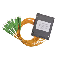 Produksi pabrik 1*2/4/8/16/32/64 PLC Splitter serat optik dengan konektor SC/APC