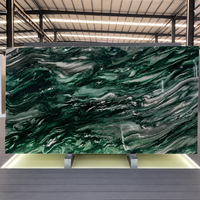 Dalle de quartzite Verde Lapponia naturel de qualité supérieure, pierre verte et blanche pour plan de travail de cuisine, meuble-lavabo de salle de bain et mur décoratif