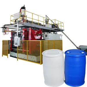 Plastik HDPE 200L 220L çift/tek L halka davul kimyasal kullanım tankı kalıpta şişirme makinesi