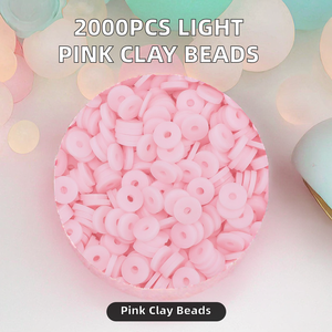 DIY Material 2000pcs Black Round <b>Plastic</b> <b>Beads</b> (6mm) Colors Jewelry Making Necklace Bracelet Accessories - Product Image 1