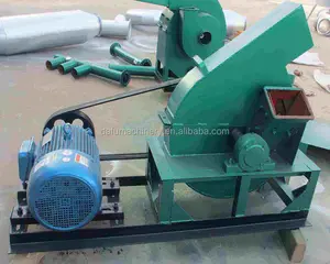 Finely processed wood chip shredder