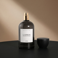 Flacon de parfum en verre avec bouchon en bois 30ml 50ml 100ml, flacon d'emballage de parfum vide noir personnalisé