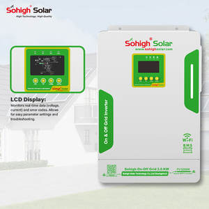 Onduleur hybride hors réseau <span class=keywords><strong>Sohigh</strong></span> Solar PV5200W 3.6KW MPPT, haute efficacité 97%, onde sinusoïdale pure, sortie unique 220VAC, entrée 50/60Hz - Product Image 5