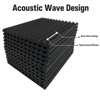 Panneaux acoustiques modernes en mousse de mélamine |   Panneaux acoustiques insonorisants en forme de coin, résistants au feu, NRC 1.0, pour studio, extérieur et usage extérieur