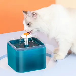 Super September Quietest Wholesale Automatic Pet Cat Water Fountain Drinker 2l Led Light With Intelligent Pump Feeder Dispenser