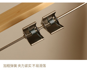 All'ingrosso uomo in legno donna usato pantaloni in tessuto appendiabiti in legno per <span class=keywords><strong>bambini</strong></span> con clip - Product Image 5